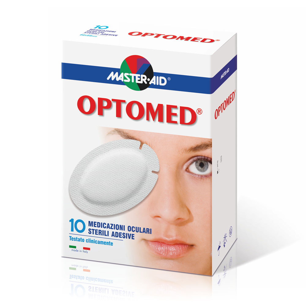 MasterAid OPTOMED (Οφθαλμική αυτοκόλλητη γάζα) 96x66mm 10 τεμ.