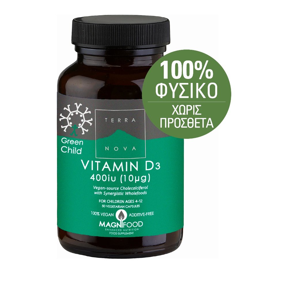 Bionat GREEN CHILD Vitamin D3 400iu 50 capsules