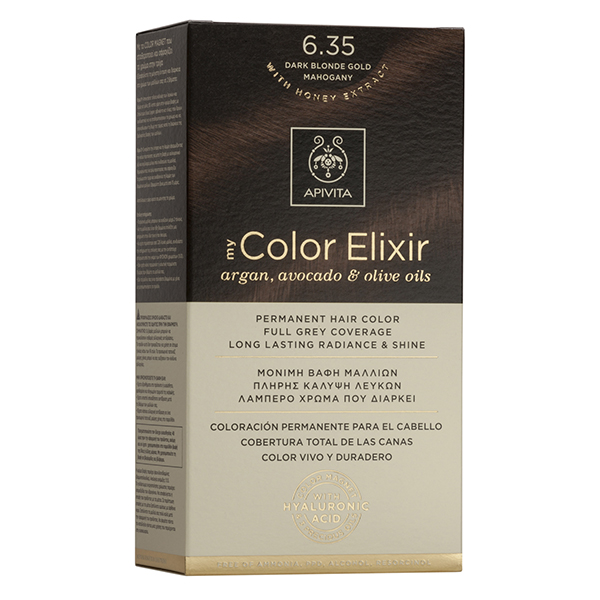 Apivita My Color Elixir Ν6.35 Ξανθό Σκούρο Μελί Μαονί - Image 2