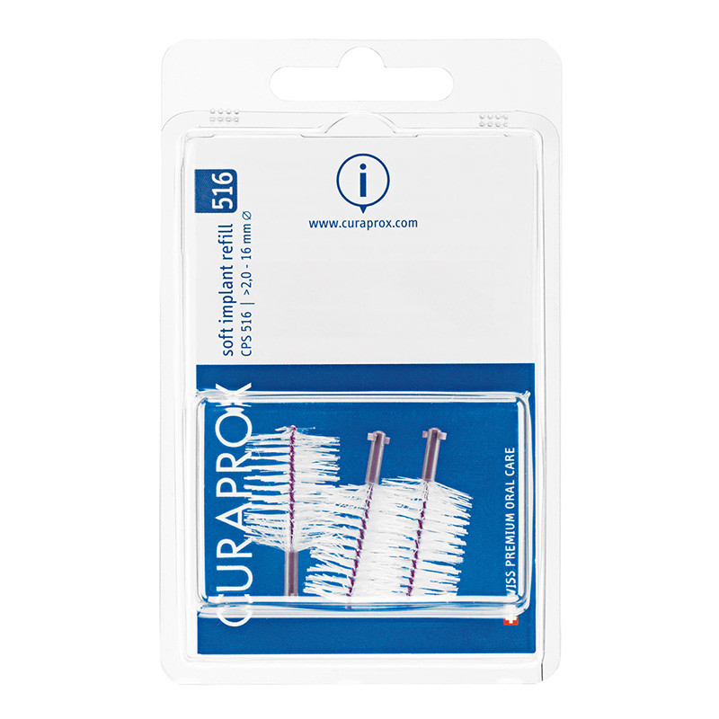 Synviva Curaprox Cps 516 Soft Implant 3τμχ (για εμφυτεύματα)