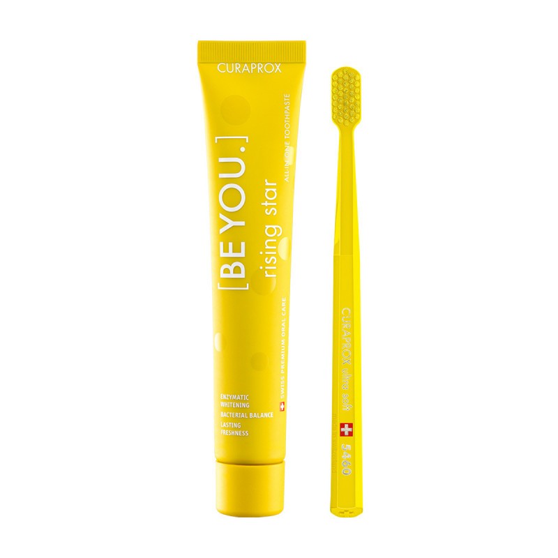 Synviva Curaprox Be You Rising Star Οδοντόβουρτσα + Οδοντόκρεμα Γκρέιπφρουτ & Περγαμόντο 90ml