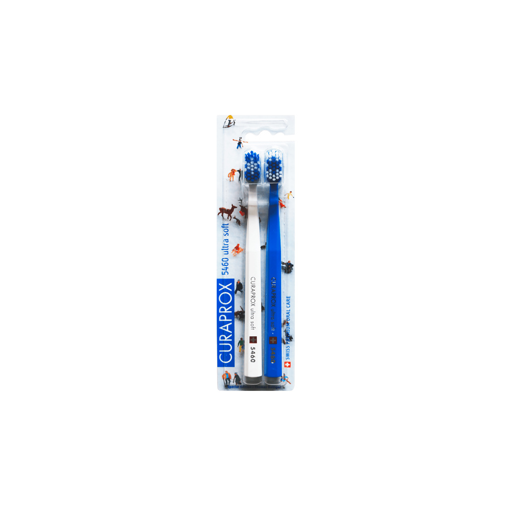 Synviva Curaprox 5460 Duo Winter edition blue Ultra Soft 2τμχ