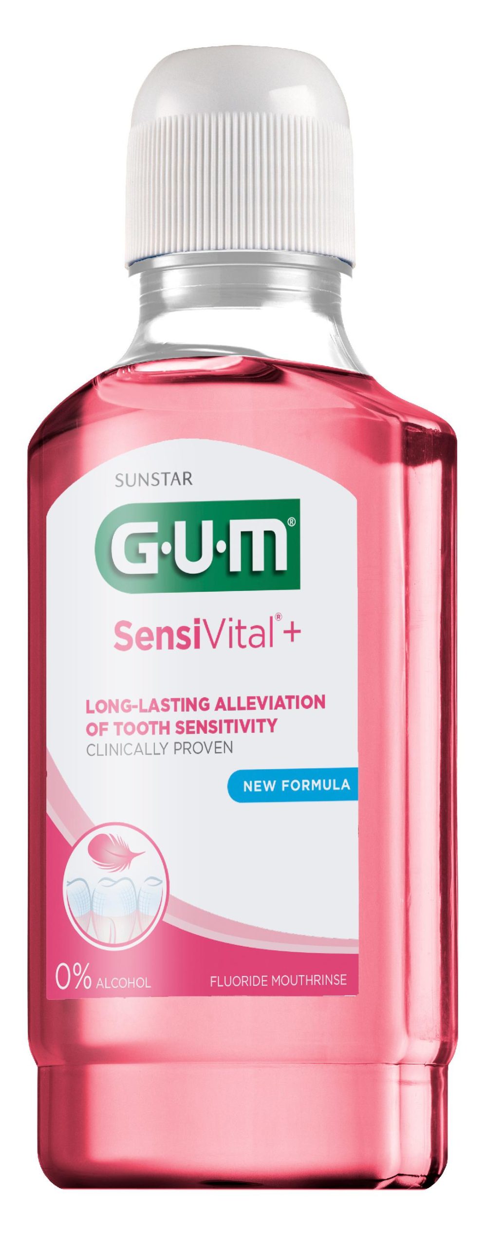 Gum SensiVital+ Mouthrinse 300ml 6081