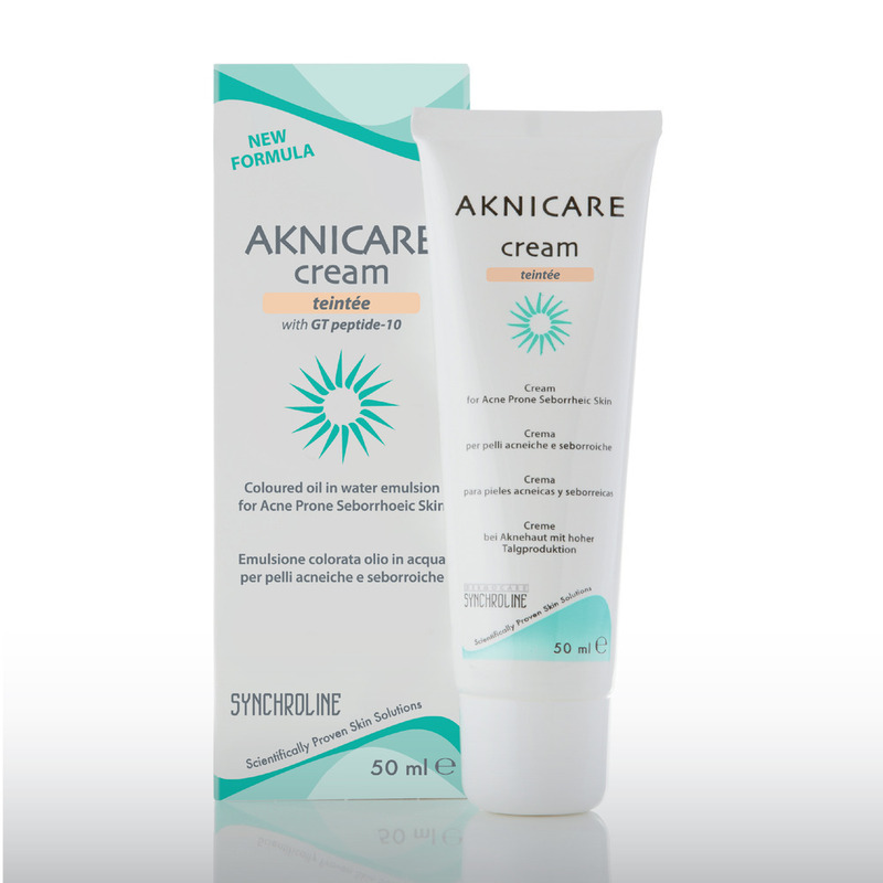 Synchroline Aknicare Cream Teinteé Claire 50ml
