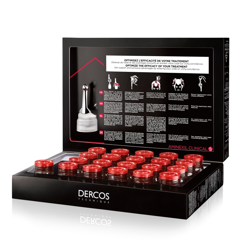 Vichy Dercos Aminexil Clinical 5 Θεραπεία Τριχόπτωσης για Άνδρες 21X6ML - Image 2