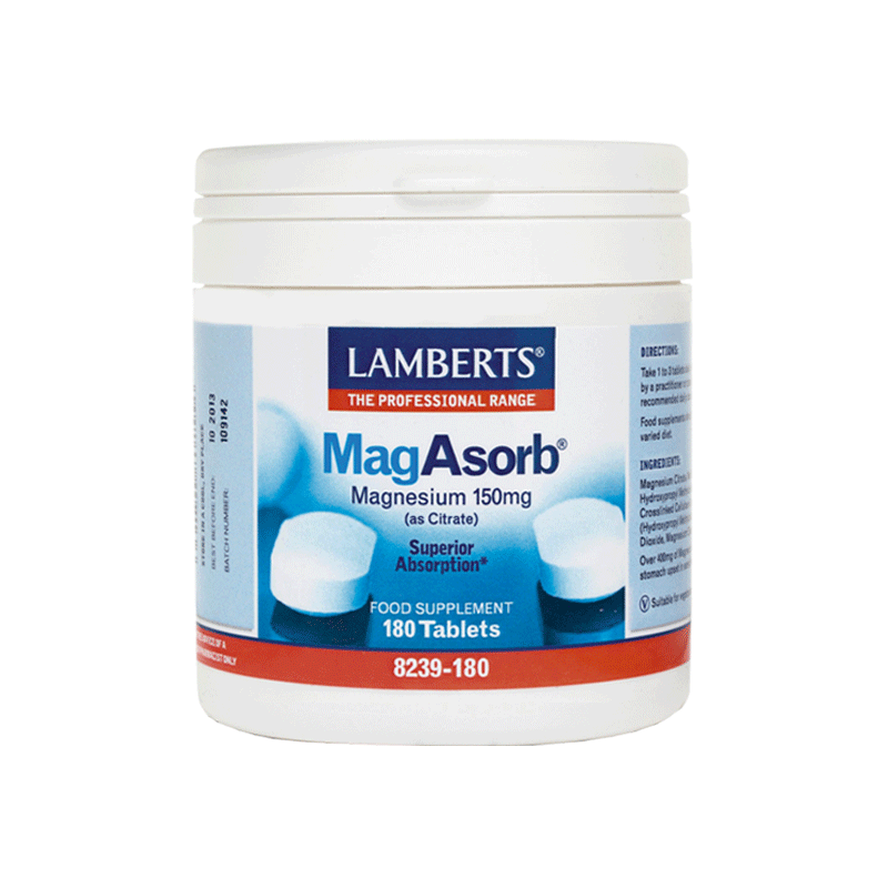 Lamberts MAG ASORB 150MG 180TABS