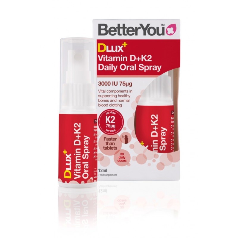 DLux+ Vitamin D+K2 oral spray 12ml (betteryou)