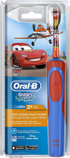Oral-B Vitality Stages Power Ηλεκτρική Οδοντόβουρτσα για Παιδιά Cars - Frozen - Princesses - StarWars-Incredibles - Image 2