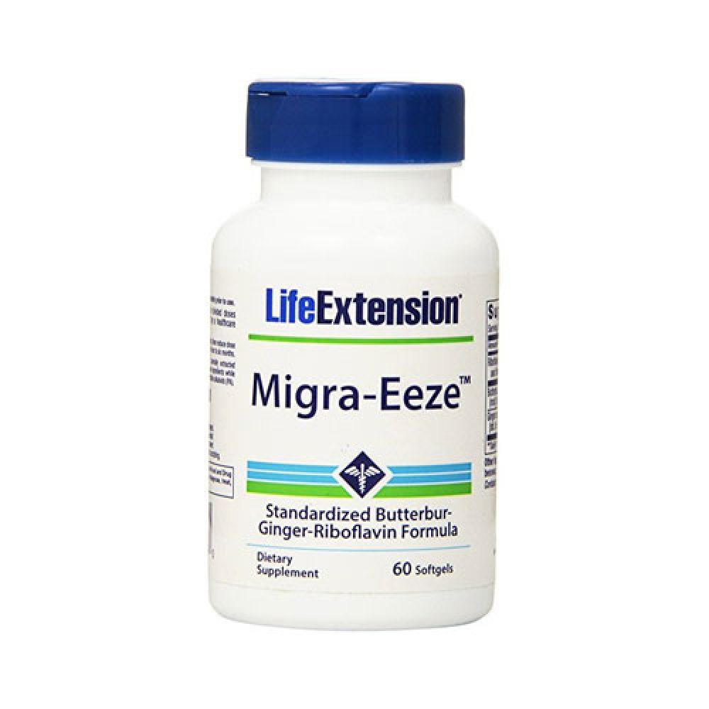 Life Extension Migra-EEZE std. Butterbur-Ginger-Riboflavin 60softgels