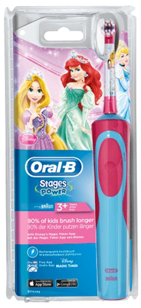 Oral-B Vitality Stages Power Ηλεκτρική Οδοντόβουρτσα για Παιδιά Cars - Frozen - Princesses - StarWars-Incredibles - Image 3