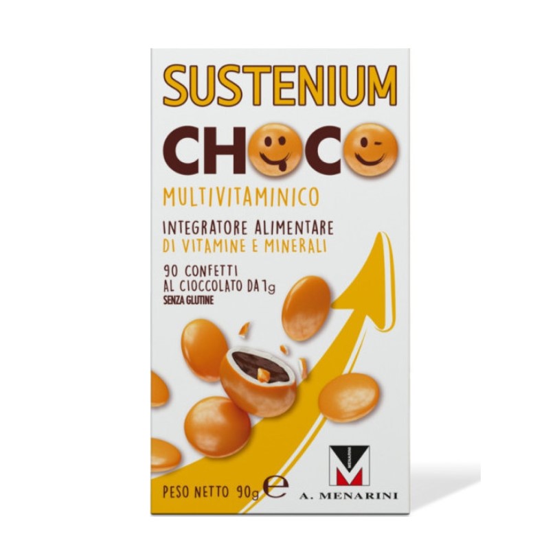 Menarini Sustenium Choco Multivitamin 90 Σοκολατένια Κουφετάκια
